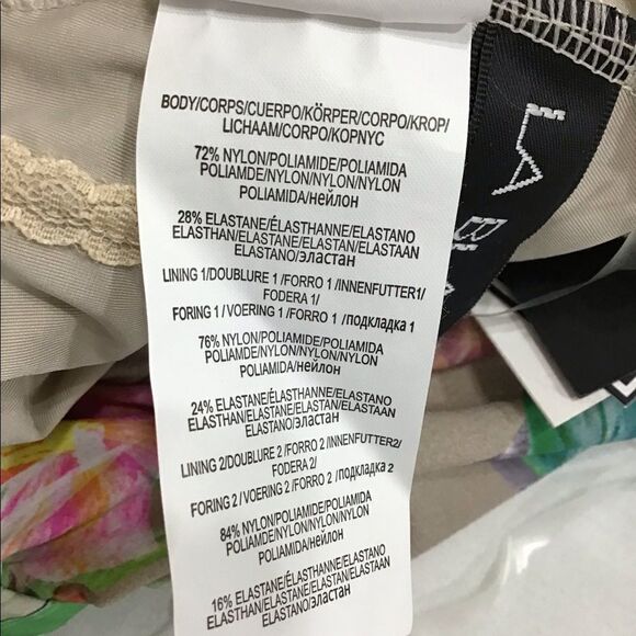 La Blanca Flora Beyond The Jungle Wrap Front Plunge Swimsuit NWT Size 12 - Picture 11 of 12